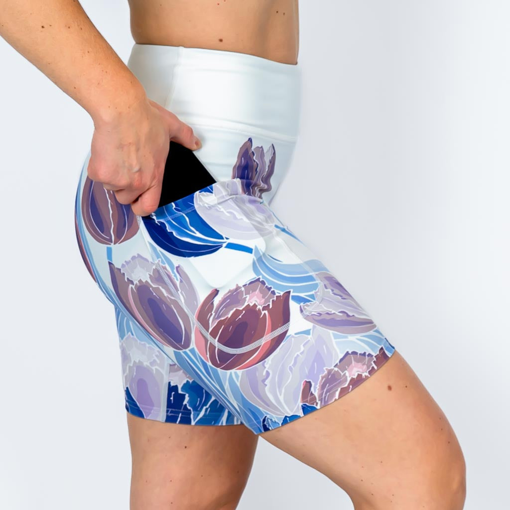 Deep Tulip Shorts