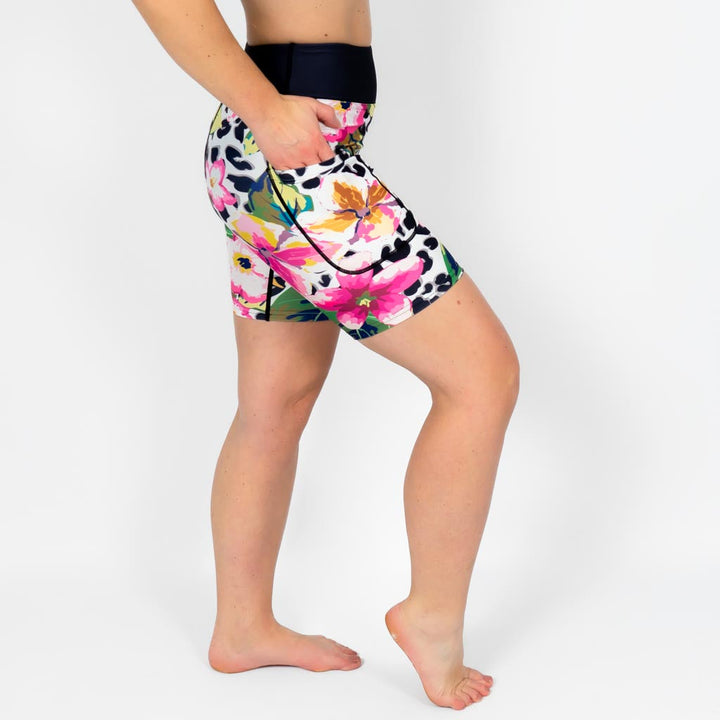 Floral Leopard Shorts