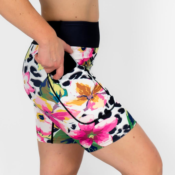 Floral Leopard Shorts