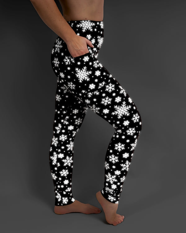 Aya Arctic Reflective Tight Fit Winter Leggings
