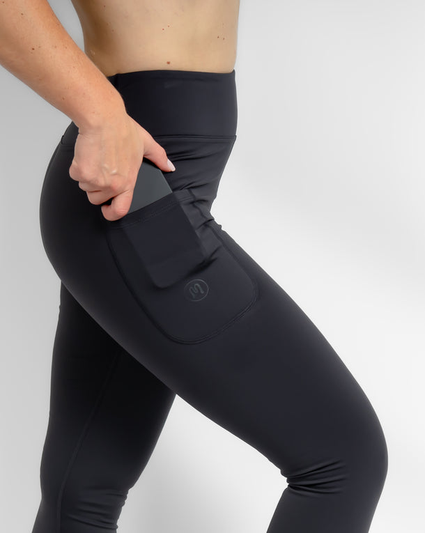 Aya Deep Grey Winter Leggings