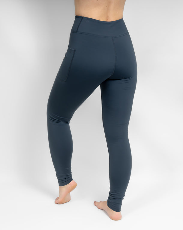 Aya Dusty Blue Winter Leggings