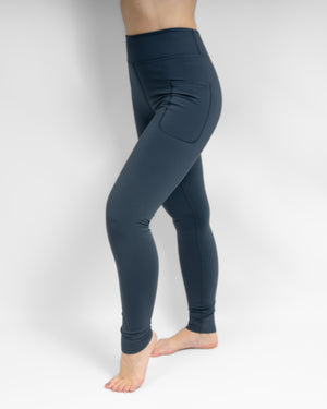 Aya Dusty Blue Winter Leggings