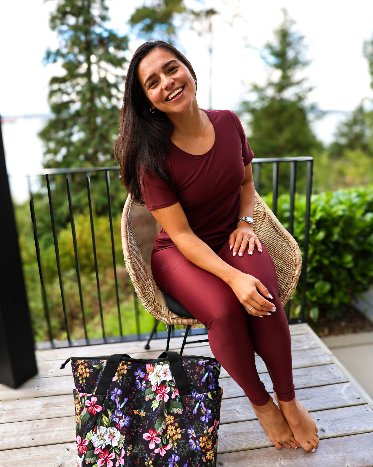 Signature Deep Bordeaux Leggings
