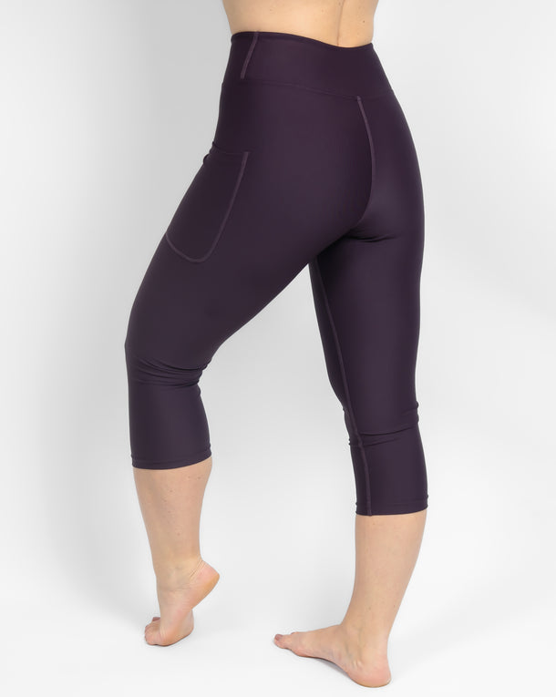 Signature Deep Plum Capri