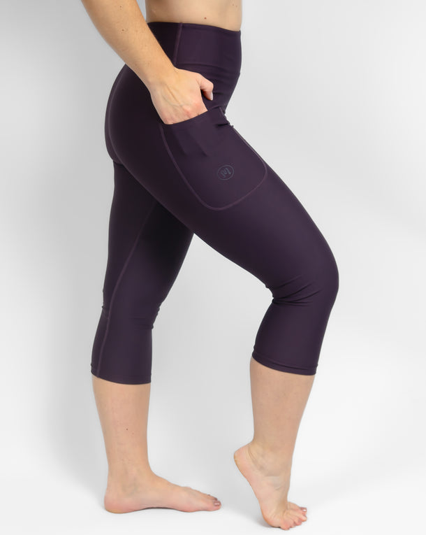 Signature Deep Plum Capri