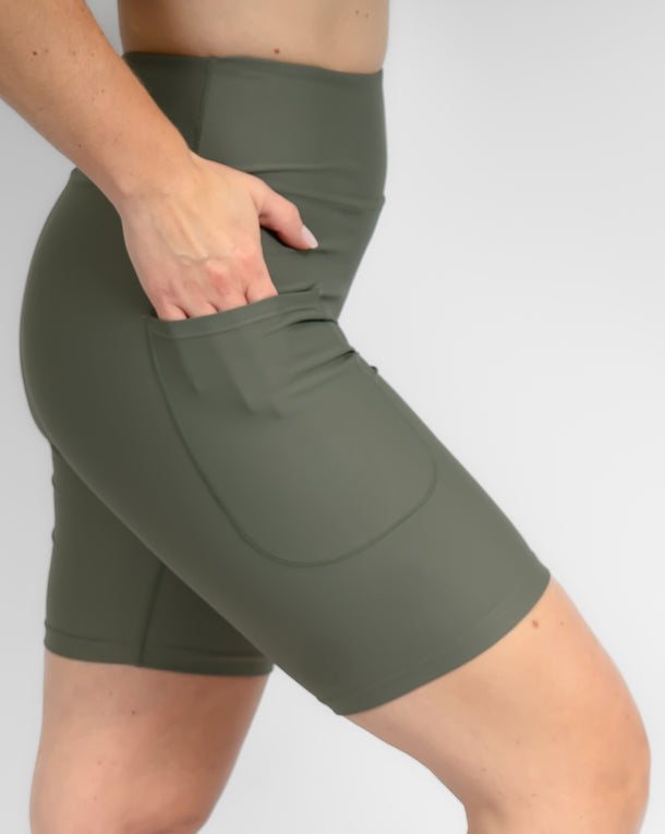 Signature Dusty Green Shorts