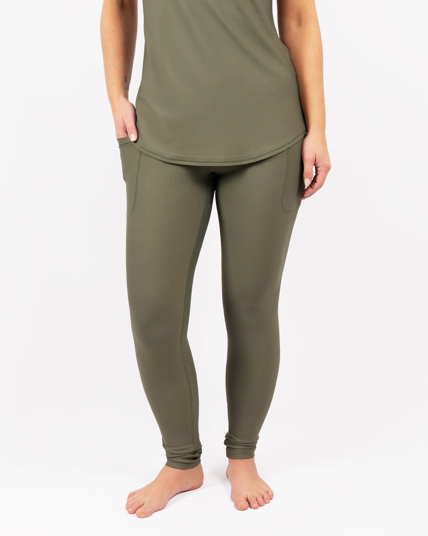 Signature Dusty Green Leggings