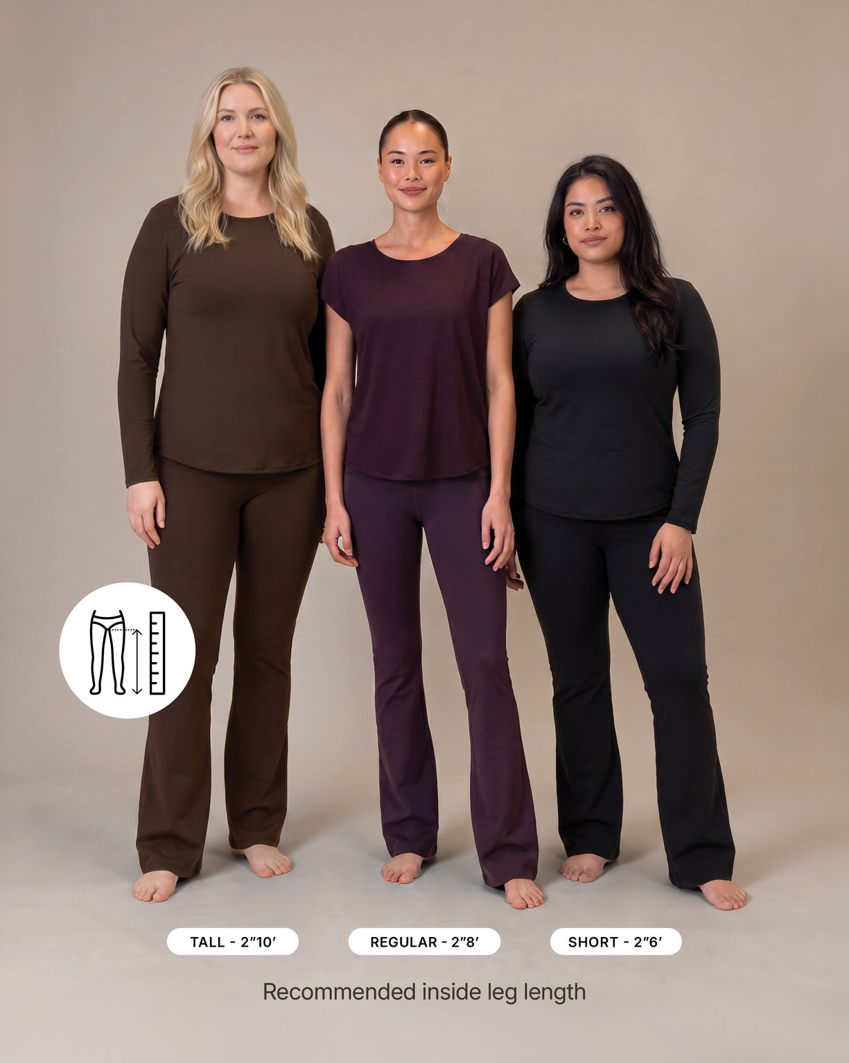 Maya Deep Blue Flared Leggings - Regular