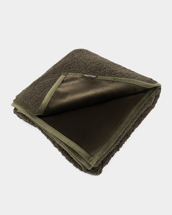 Faye Deep Olive Blanket