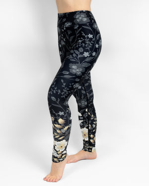 Hope Elegant Floral Leggings Without Pockets