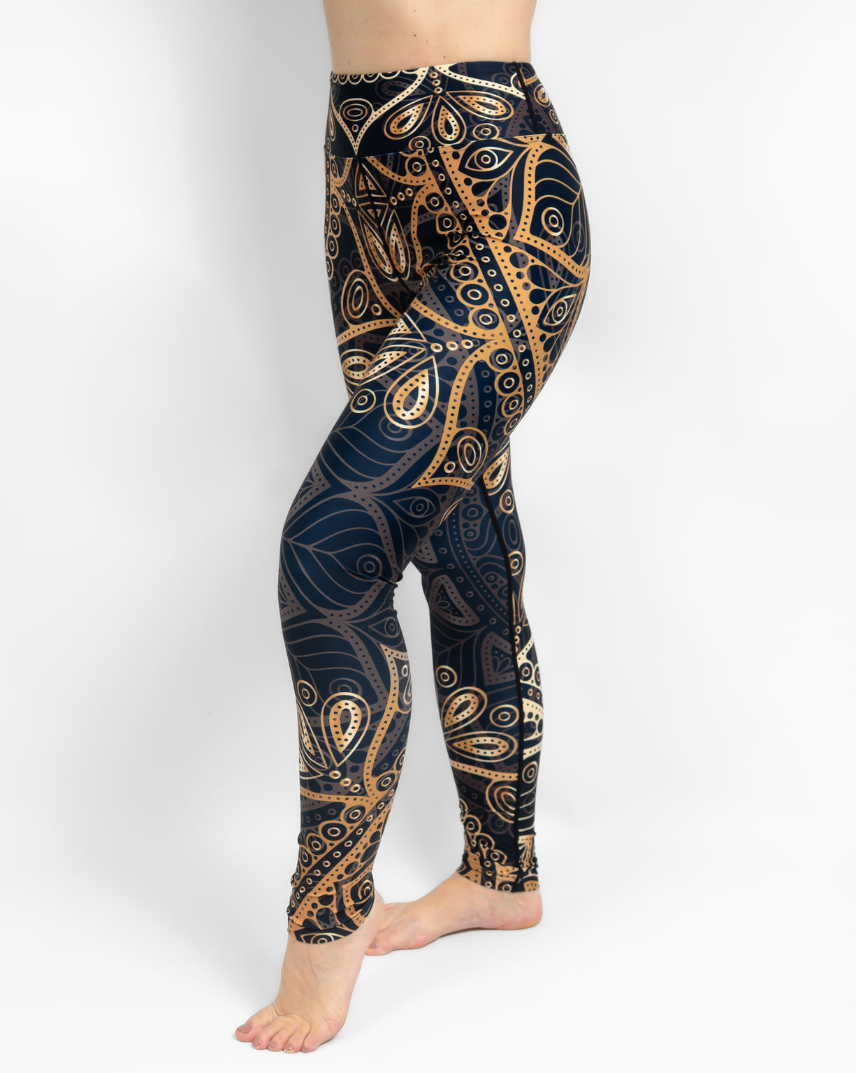 Hope Golden Mandala Leggings Without Pockets