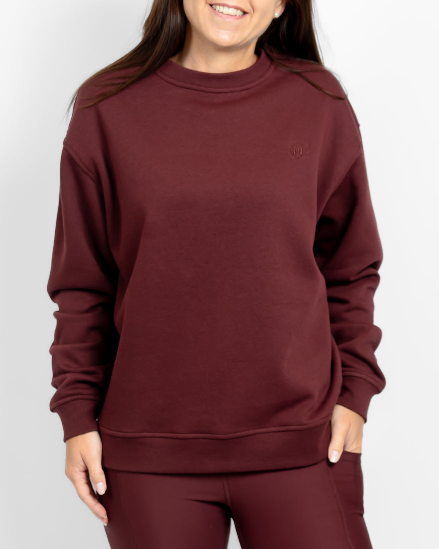 Ida Classic Deep Bordeaux Sweatshirt