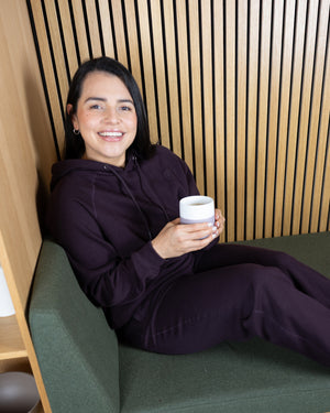 Ida Classic Deep Plum Hoodie