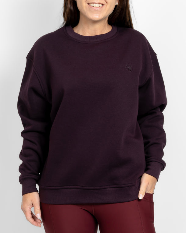 Ida Classic Deep Plum Sweatshirt