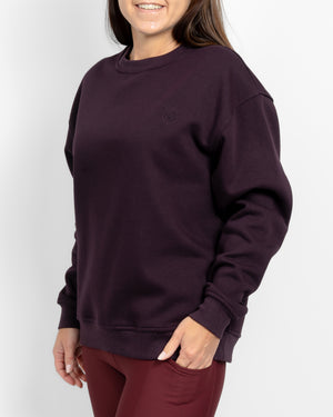 Ida Classic Deep Plum Sweatshirt
