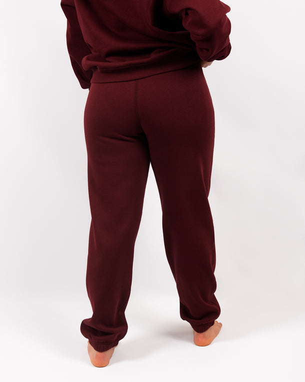 Ida Classic Deep Bordeaux Sweatpants