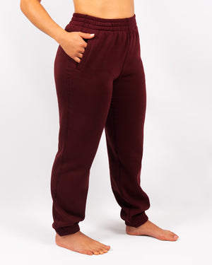 Ida Classic Deep Bordeaux Sweatpants