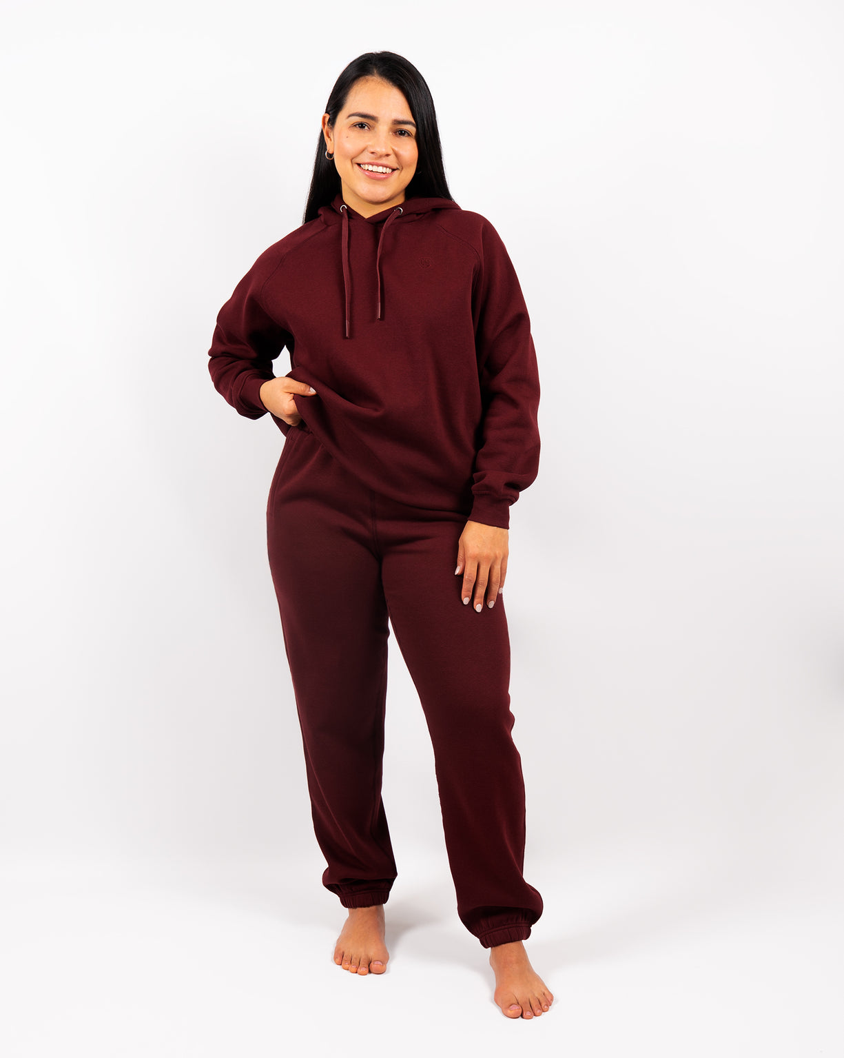 Ida Classic Deep Bordeaux Sweatpants