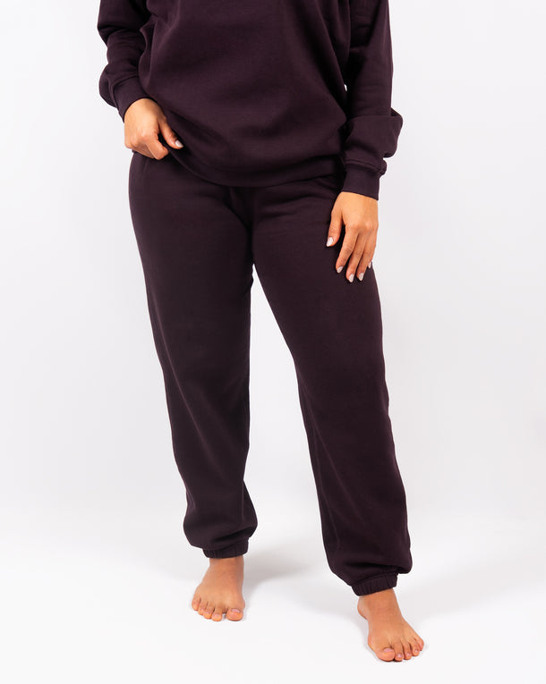 Ida Classic Deep Plum Sweatpants