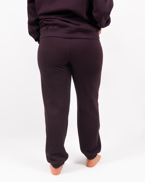 Ida Classic Deep Plum Sweatpants
