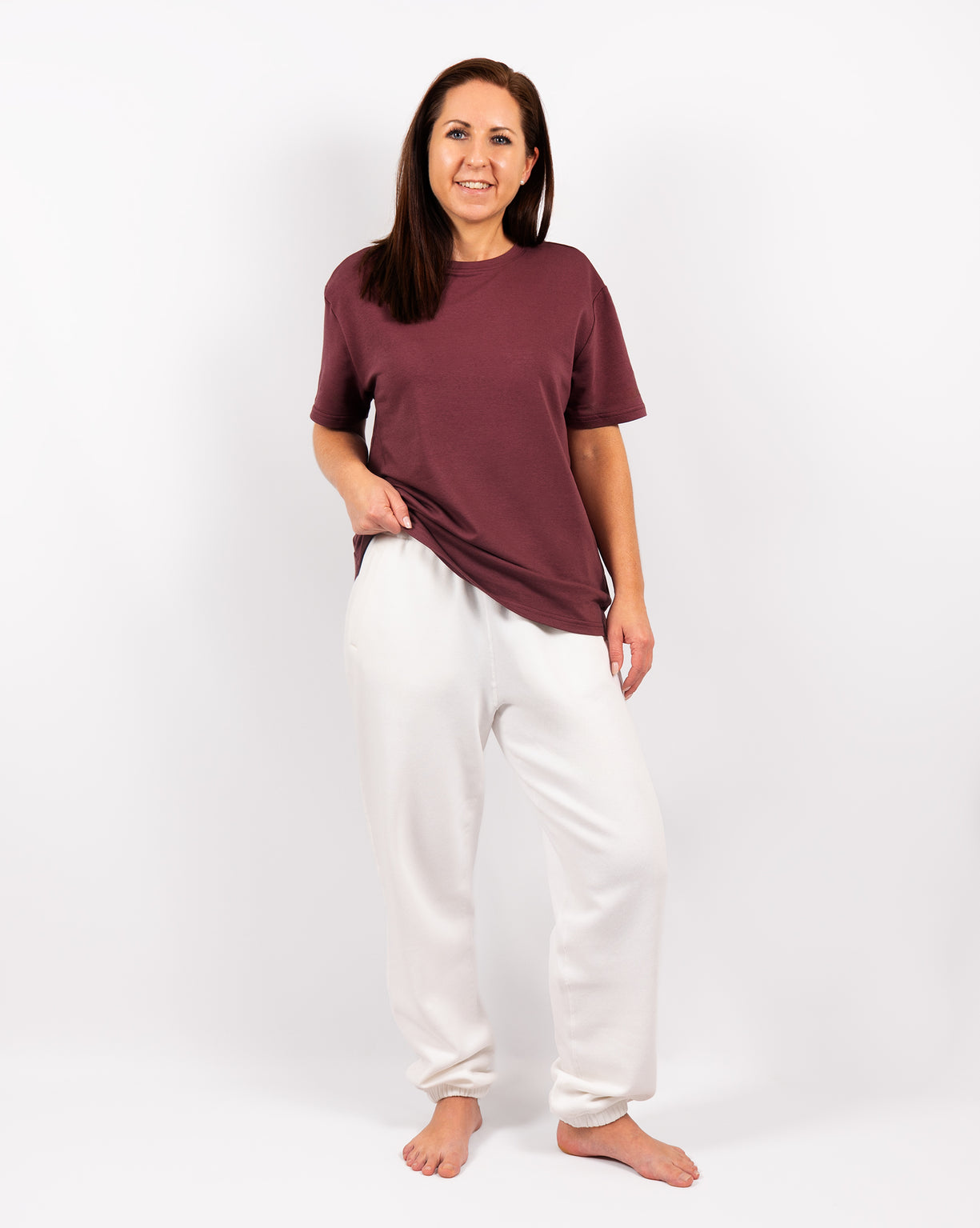 Ida Classic Off-White Sweatpants