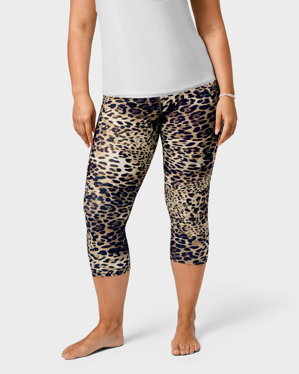 Signature Leopard Capri