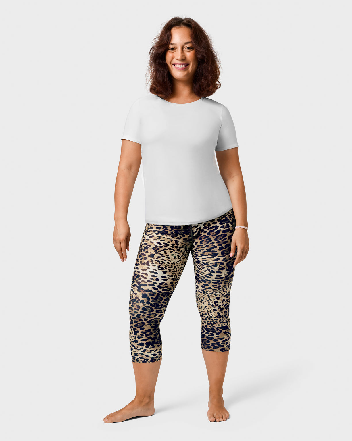 Signature Leopard Capri