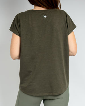 Marley Relaxed Deep Olive T-Shirt