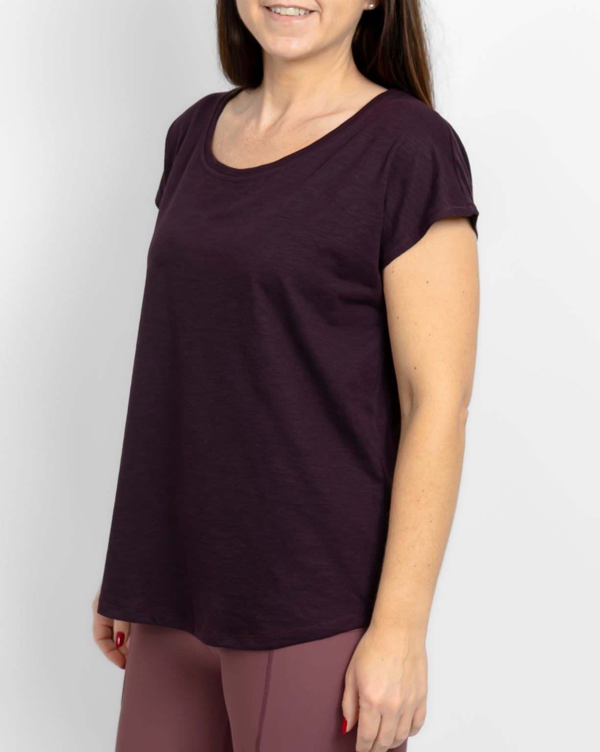 Marley Relaxed Deep Plum T-Shirt