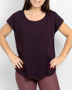 Marley Relaxed Deep Plum T-Shirt