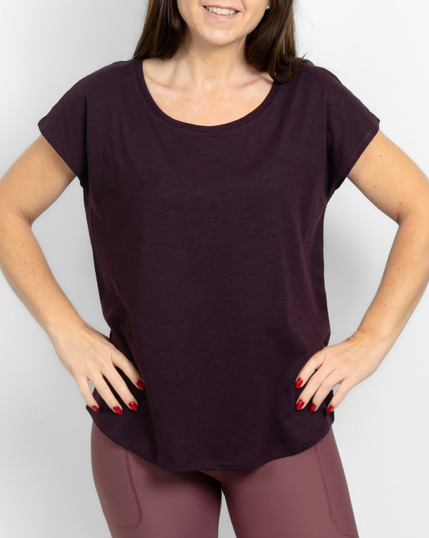 Marley Relaxed Deep Plum T-Shirt