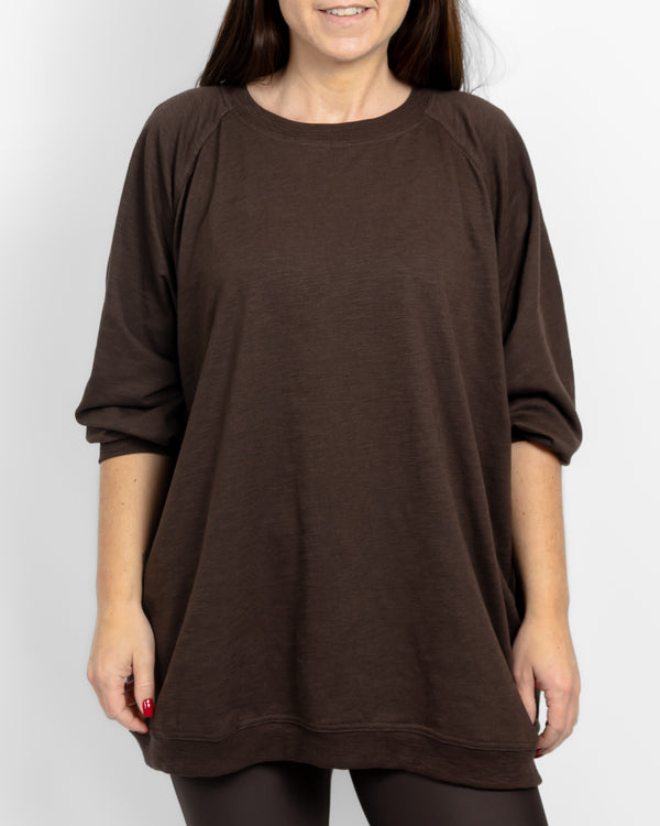 Marley Relaxed Mocha Brown Shirt