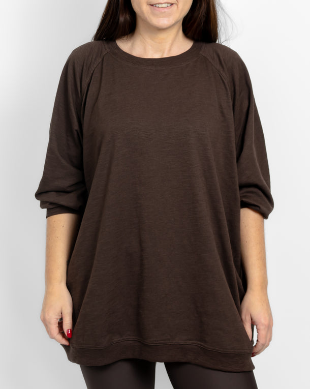 Marley Relaxed Mocha Brown Shirt