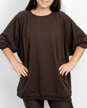 Marley Relaxed Mocha Brown Shirt