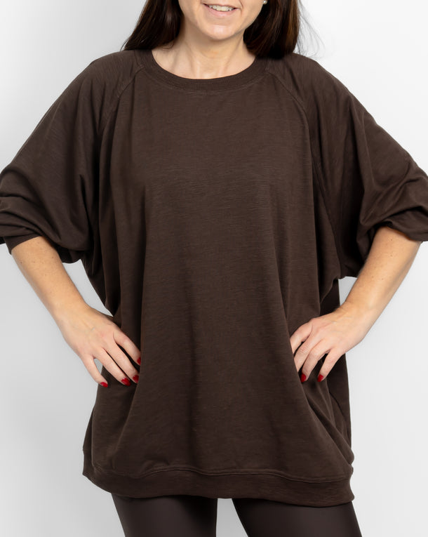 Marley Relaxed Mocha Brown Shirt