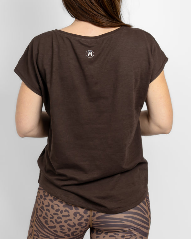 Marley Relaxed Mocha Brown T-Shirt