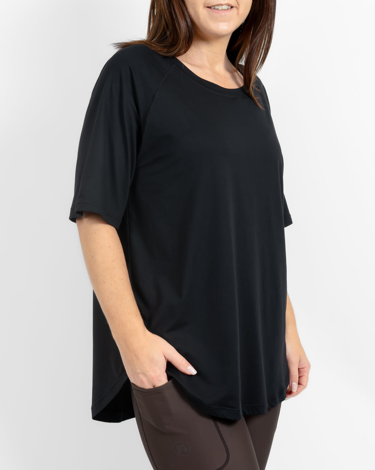 Mira Oversized Black T-Shirt