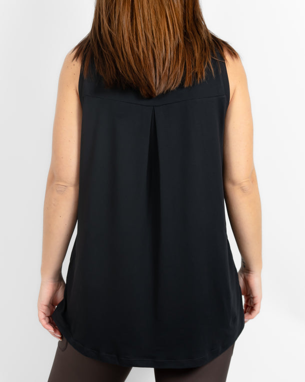 Mira Oversized Black Top