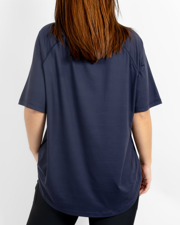 Mira Oversized Deep Blue T-Shirt