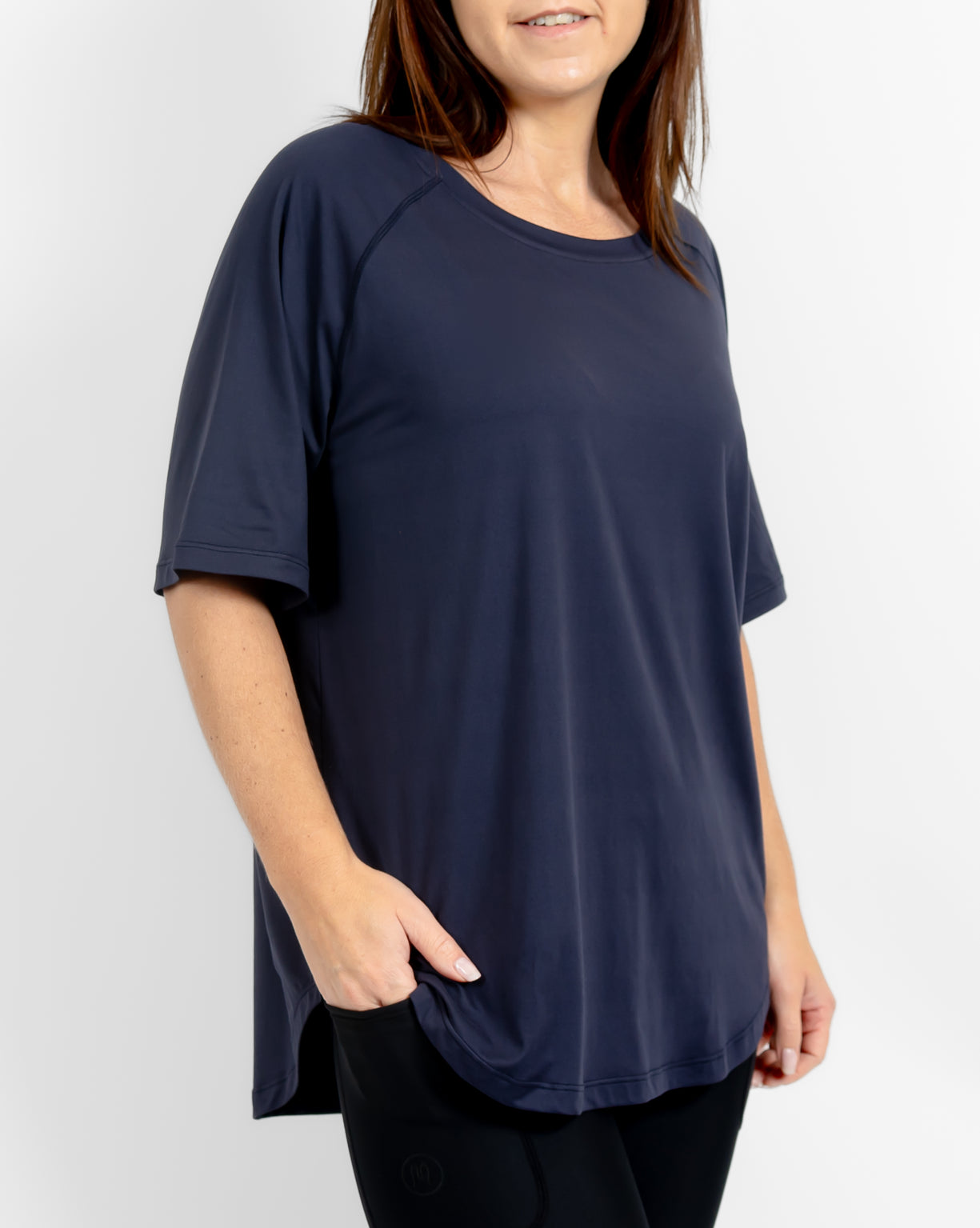 Mira Oversized Deep Blue T-Shirt