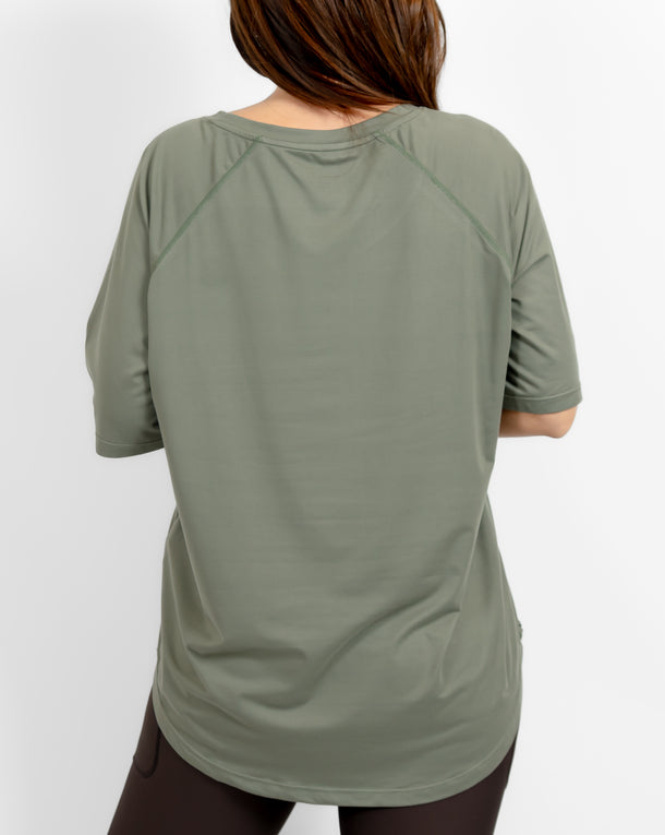 Mira Oversized Dusty Green T-Shirt