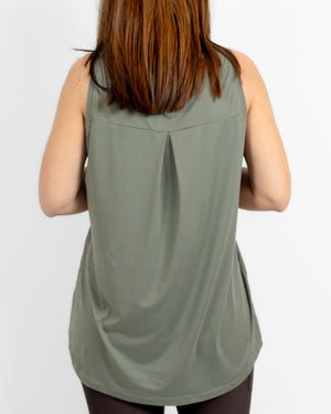 Mira Oversized Dusty Green Top
