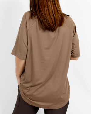Mira Oversized Latte T-Shirt