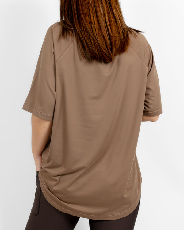 Mira Oversized Latte T-Shirt
