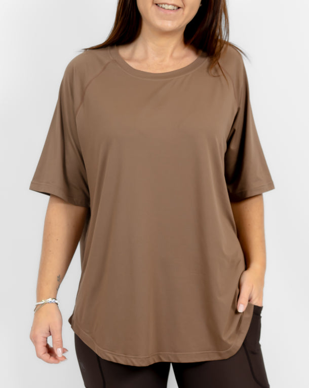 Mira Oversized Latte T-Shirt