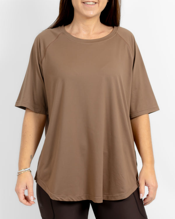 Mira Oversized Latte T-Shirt