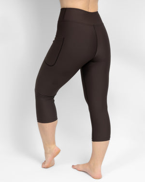 Signature Mocha Brown Capri