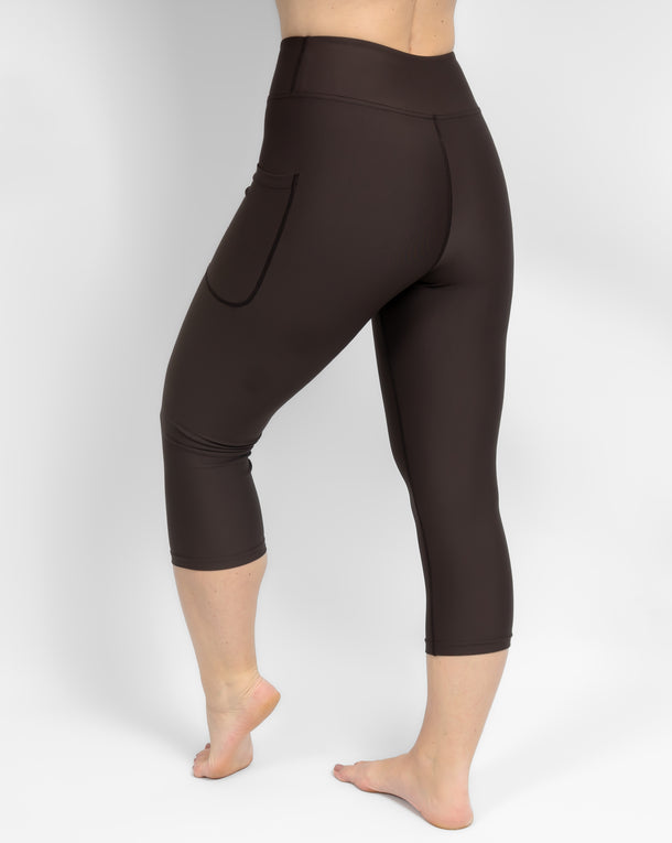 Signature Mocha Brown Capri
