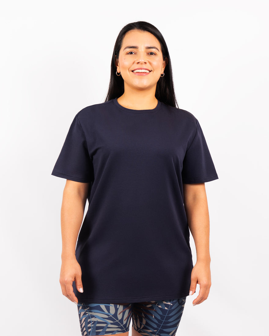 Naomi Everyday Deep Blue Long T-Shirt